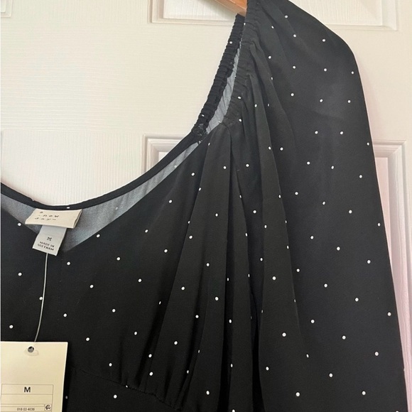 a new day Black and White Polka Dot Long Sleeve Dress - Picture 4 of 12